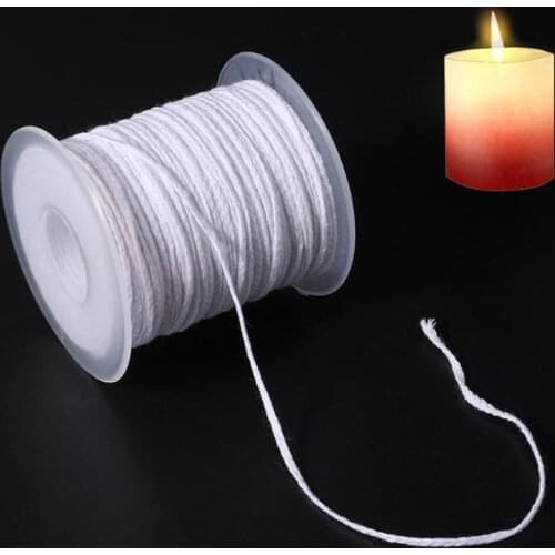 Candle wick, flat wick, round wick, lamp wick, coil - 61 M, for the production of candles