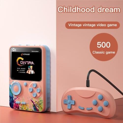 Retro Handheld Game Player Video Game Consoles Mini Gaming Console HD LCD Screen Two Roles Gamepad Birthday Gift for Kids