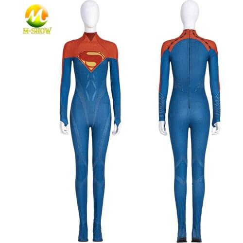 Superhero Sasha Calle Super Girls Cosplay Costume Jumpsuit Kara Zor El New Suit Women Zentai Suit for Halloween Party Any Size