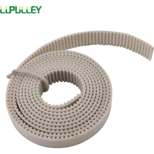 LUPULLEY MXL Open Timing Belt 5Meters Length MXL- 6mm/10mm Width White PU Synchronous Opened Timing Belts CNC Stepper Motor