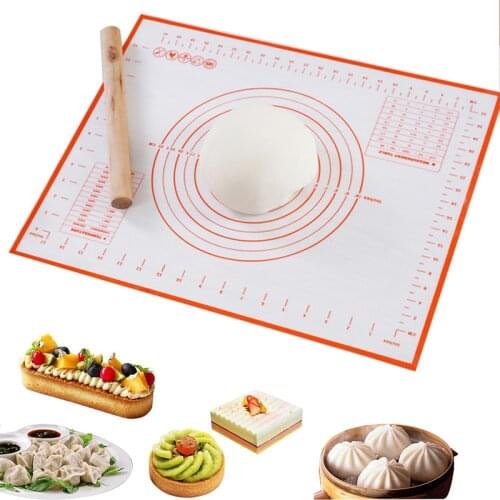 Multi-size Silicone Baking Mat Non-Stick Rolling Dough Liner Pad Pizza Bread Kneading Pad Kitchen Utensils Bakeware Accessories