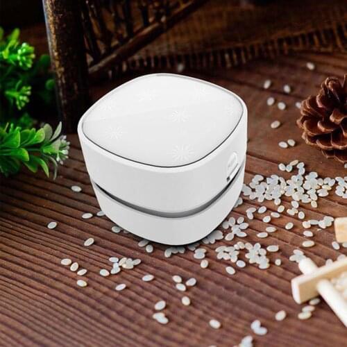 Desktop Vacuum Cleaner Rechargeable Battery Operated Portable Cordless Mini Tabletop Crumb Dust Sweeper Energy Saving#dg4