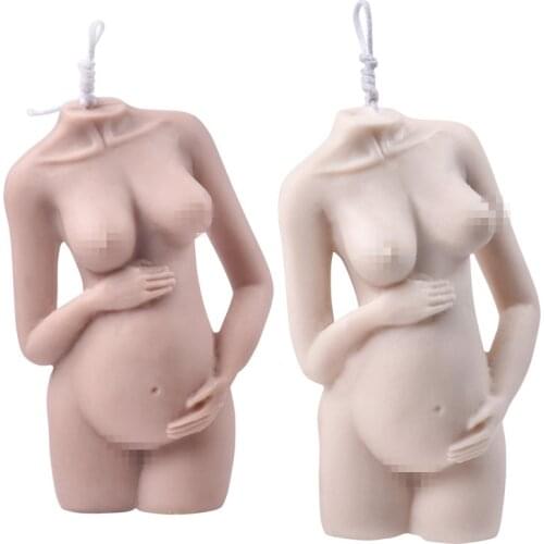 New Candle Making Supplies Slanted Shoulder Pregnant Woman Body Candle Mold Soap Mold Resin Molds Clay Mold Cake Decoration
