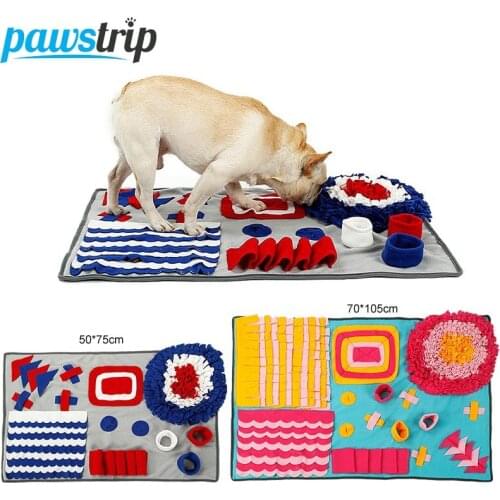 Pawstrip Interactive Dog Snuffle Mat Slow Feeding Mat Stress Release Training Dog Toys Pet Activity Training Blanket