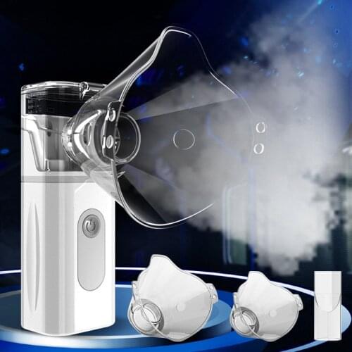 Mini Portable Inhaler Nebulizer Adult And Children Asthma Steam Device Ultrasonic Mesh Atomizer Handheld Nebulizer Machine