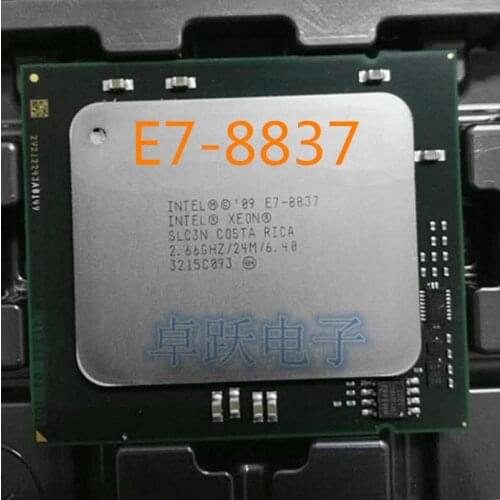 Intel Xeon E7 8837 processor E7-8837 2.66GHz cpu 24MB 6.4GT/s QPI SLC3N LGA1567 free shipping
