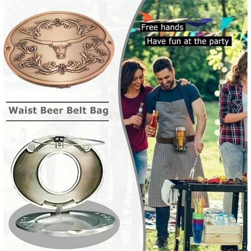 Beer Belt Buckle Multifunctional Hands-Free Bottle Opener Hands-free Bottle opener Belt Buckle Portable Beer Beverage Holder