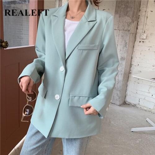 REALEFT Women's Blazers Blazers