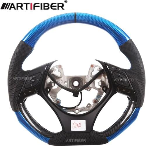 Blue Carbon Fiber Steering Wheel for TOYOTA CH-R