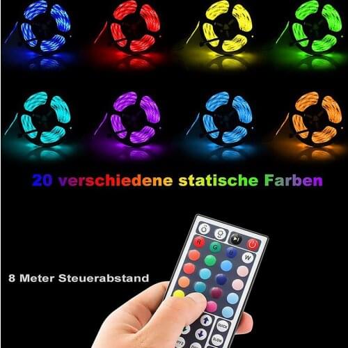 EU Plug Led Light Strip RGB Colorful Smart Voice Waterproof Lamp Strip Changing with Remote Control Bare Plate Lamp Strip