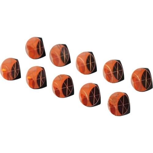 10PCS Copper Coated 1inch Corner Cube Prism, Plated 25.4mm Trihedral Retroreflector*10