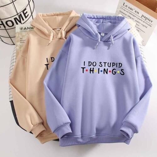 New Fashion Letter Printed Sweatshirt Oversized Hoodie Aesthetic Clothes Purple Hoody Ladies Womens Clothing Pullover Tops