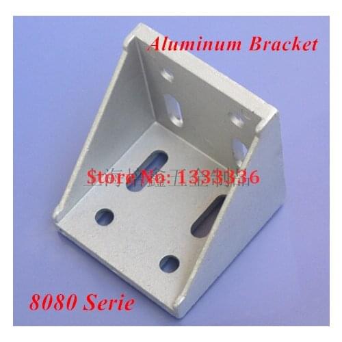 4pcs/lot DIY 8080 Serie Corner Brackets Angle Connector Fastener for 78*78 Decorative Industrial Aluminum Profile Accessories