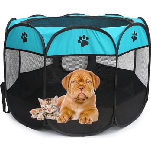 Waterproof House Playpen Bed Tent Foldable Puppy Dog Enclosure Cage House Nest Kennel Portable Pet Dog Cat Tent
