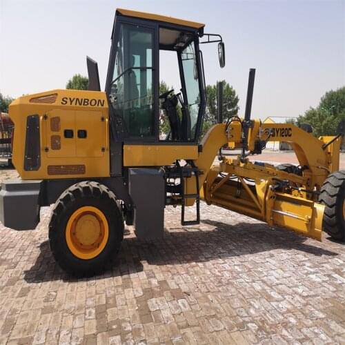 High Efficiency Mini Road Motor Grader SY120C New Construction Equipment