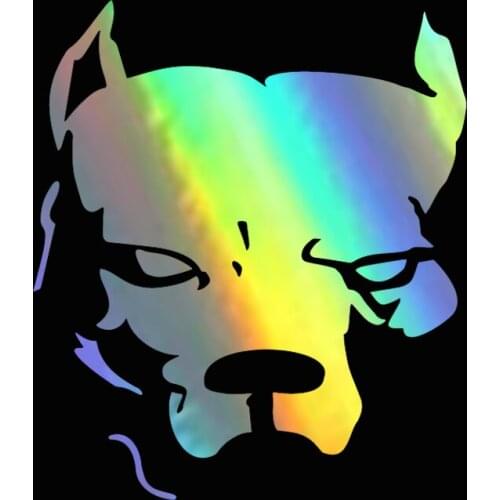 WaveHands 13CM 3D Stylish Car Stickers Cartoon Dog Creative Vinyl Window Reflective Decoration Motorcycle Decals Rear Windshield