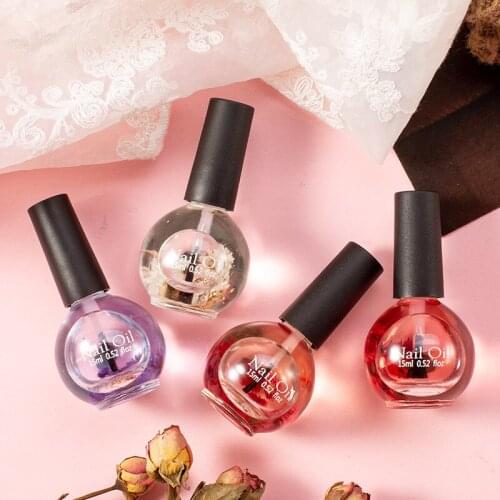 15ml Moisturizing Nail Art Dried Flower Nutrient Oil Nail Edge Care Oil Anti-barb Fast Effective Nail Treatments Solution TSLM1