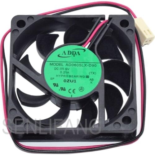 Brand New AD0605LX-D90 For Dahua DVR Cooling Fan 0.21A DC5V 2-Pin 60*60*1.5MM