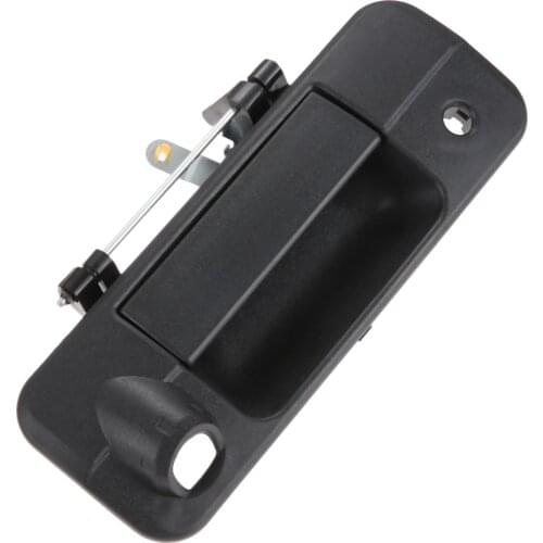 Black Outer Rear Tailgate Handle W/Rear Camera Hole Fit for Toyota Tundra Texture 2007-2013