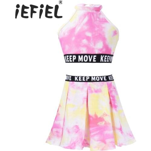 Kids Girls Ballet Dance Gymnastics Leotard Outfit Set for Birthday Gift Ballet Class Stage Performance Workout Dancewear Sets