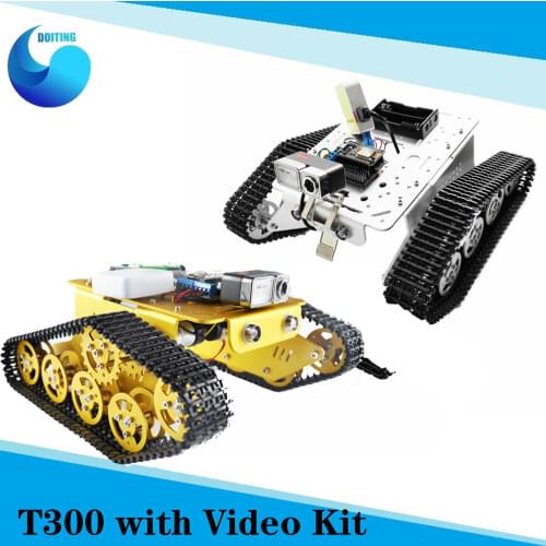 TD300 Double Decker Robot WiFi Tank Chassis with Video Camera+Nodemcu ESP8266 Board+Openwrt Router Kit by App Phone RC Toy