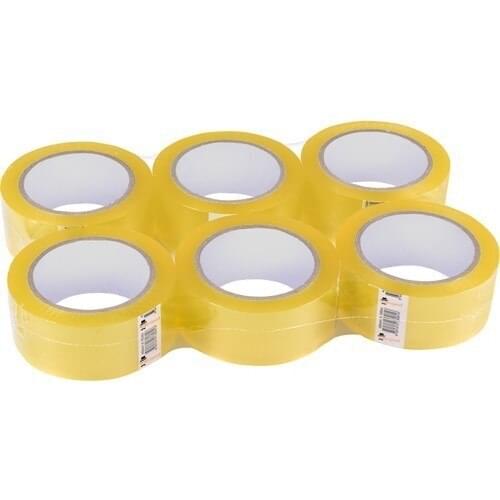 Ecotape Super Quality Transparent 45 X100 6 PCs Carton Packing Tape, Packing, Sealing, Made In Turkey