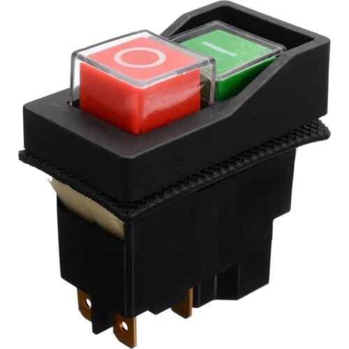240V Electric On Off Switch 5-pin Socket For Minimix 140 150 Cement Concrete Mixers Replacement Electrical Red Green Switch