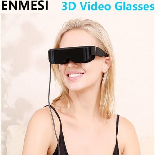 ENMESI Smart 3D Glasses Multiple Devices Vision Wide Screen Portable Head-mounted Movie Game Display Video Private Theater