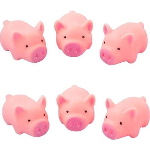 1 Pcs Cat toys Cute 4.5cm Interactive Mini Funny Pink Screaming Rubber Pig Animal Playing Toys For Cats Kitten