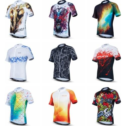 JPOJPO Cycling Jersey Men Summer Short Sleeve bicycle Jackets Ropa Ciclismo Bike Jersey Quick Dry Cycling Shirts Top