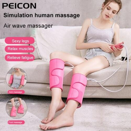 Air Compression Leg Massager Pressotherapy Promote Blood Circulation Vibration Infrared Therapy Foot Massage Relieve Fatigue