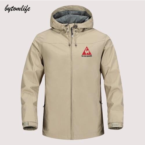 2021 Hot Sale Rooster Sportifs Autumn Winter Sailing Hiking Outdoor Hooded Windproof Jacket Men Top Quality Soft Asian Size