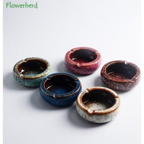 Portable Ashtray Ceramic Porcelain Smoking Set Container Ash Trays Weed Ashtray Ash Tray Cigar Ashtrays Smoke Tray