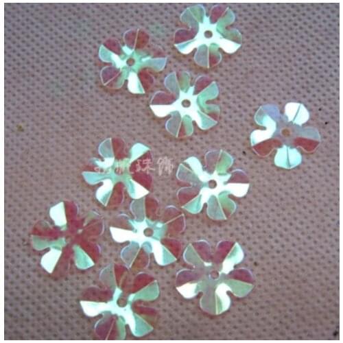 Sewing supplies Transparent color fantasy 14MM plum curl film, clothing shoes DIY accessories PVC bead color sequins