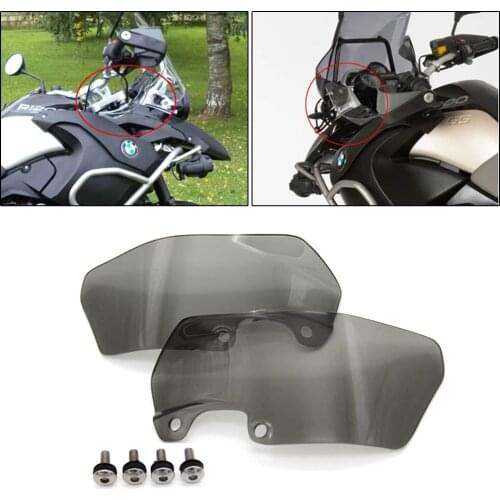 Transparent/ Smoke Motorcycle Windshield Windscreen Ventilation Plate Side Panels WIND DEDLECTORS For BMW R1200GS 2004-2012
