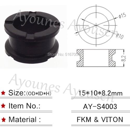 Fuel injector rubber seals 15*10*8.2mm 100PCS wholesale for honda cars AY-S4003 Free Shipping