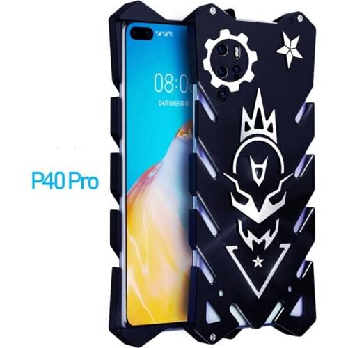 For Huawei P40 Pro Zimon Luxury New Thor Heavy Duty Armor Metal Aluminum Phone Case For Huawei P40 Pro Huawei P40 Case