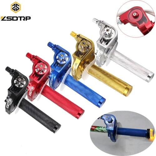 ZSDTRP 22mm Handlebar CNC Aluminum Throttle Grip Quick Twister Settle For CRF50 70 110 IRBIS 125 250 Dirt Pit Bike Motorcycle