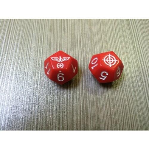With 12 Eagle LOGO dice / D12 engraving pattern / Figures 1 and 12 are replaced by 2 different patterns