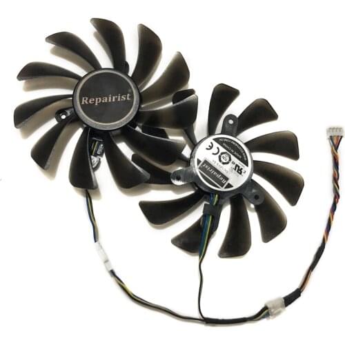 GeForce GTX 1080 Ti AMP Edition GPU VGA Cooler Cooling Fan For ZOTAC ZT-P10810D-10P gtx1080ti Video Cards As Replacement