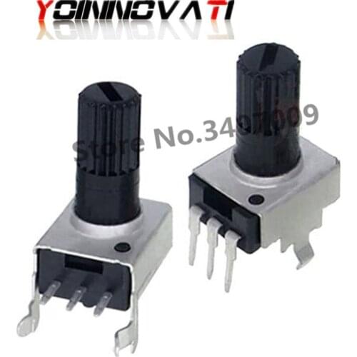 100PCS/LOT RV09 Vertical/Horizontal Adjustable Potentiometer 1K 2K 5K 10K 20K 50K 100K 1M 0932 9 Type 3pin Seal Potentiometer