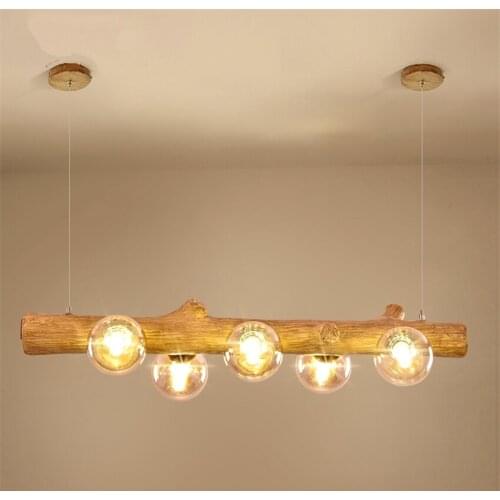 Nordic branch bubble ball glass pendant lights dining room resin lamps modern table living room home hanging lighting fixtures