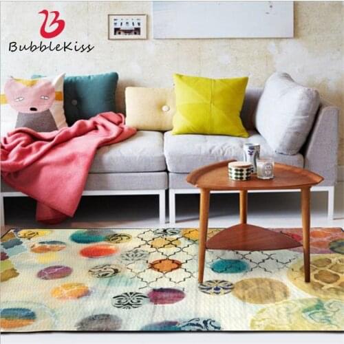 Bubble Kiss European Abstract Art Colorful Circle Pattern Carpets For Living Room Home Bedroom Decor Area Rugs Kids Room Mats