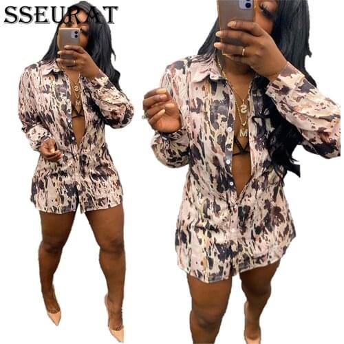SSEURAT Women Long Sleeve Button Down Mini Dress Casual OL Shirt Dress