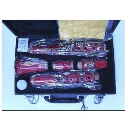 1 piece clarinet clarinet instrument (rose red) Bb 17 key clarinet