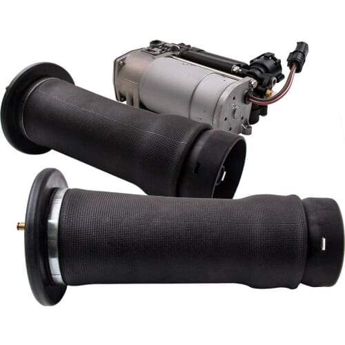 2 x Air Spring Bag + Air Suspension Compressor Pump For Land Rover Discovery MK II 98-04 RKB101200 RQG100041