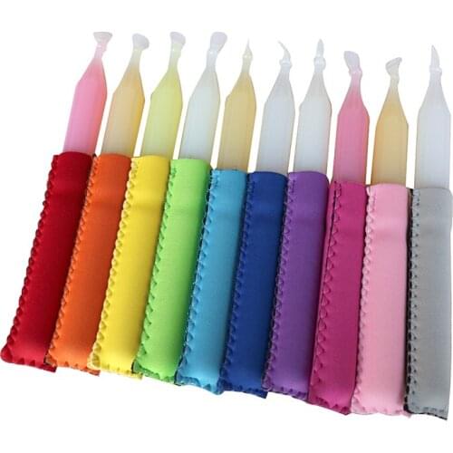 20pcs/set Colorful Neoprene Popsicle Holder Freezer Icy Pole Ice Sleeve Protector For Ice Cream Tools For Party Supply
