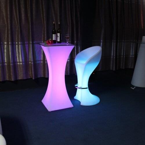 2019 Fashion LED light bar furniture furniture bar high end cocktail table Europe and America led bar furniture durable table