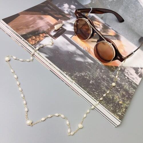 EYER Luxury fashion Natural Pearl DIY glasses lanyard glasses chain fashion dating jewelry accessories for charm women