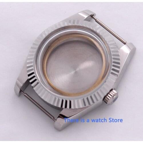 Bliger 40mm Stainless Steel Watch Case with Mineral Glass Fit ETA 2836 MIYOTA Movement